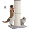 Image de Griffoir pour chat 85 cm de haut gris tourterelle, Gris Tourterelle / XXL (50 x 40 x 85 cm)