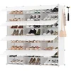 Image de Rangement chaussures à plusieurs compartiments modulable, Blanc Nuage / 12 Compartiments