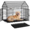 Image de Cage pour chien pliable avec double porte facile à transporter