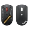 Image de ThinkPad Silent - Souris - droitiers et gauchers - bleu optique - 3 boutons - sans fil - Bluetooth 5.0 - noir - Pour la vente au détail - pour