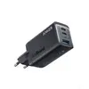 Image de 735 - Adaptateur secteur - 65 watt - 5 A - Anker PowerIQ 4.0 - 3 connecteurs de sortie (2 x USB-C, USB type A) - noir