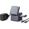 Image de Chargeur sans fil pliable Charge rapide 15 W, cube 3 en 1 compatible avec MagSafe