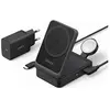 Image de MagGo - Support de chargement sans fil - 3 en 1, pliable - 15 Watt (USB-C) - noir