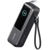 Image de - Banque d'alimentation - built-in and retractable cables - 165 Watt - 25000 mAh - connecteurs de sortie : 3 - noir spatial
