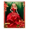 Image de Poupée Signature Barbie Joyeux Noël Blonde Rouge