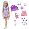 Image de Barbie Poupée Ultra Chevelure Thème Étoiles (21,6 cm), avec Cheveux Fantaisie, Robe, 15 Accessoires (8 avec Changement de Couleur), Jouet Enfant, Dès 3 Ans, HCM88 en occasion ou reconditionné