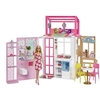 Image de Coffret Maison de Poupée à 2 niveaux avec Poupée Barbie et Accessoires Multicolore