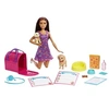 Image de Barbie Set de jeu d'adoption de chiots avec poupée brunette