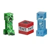 Image de Minecraft Diamond Level Figurine Creeper avec son Arme Bloc TNT et Accessoires Multicolore