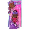 Image de - Barbie Extra Mini Minis - HLN47 - Poupée articulée 8.5 cm avec robe à volant rouge