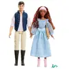 Image de Disney La Petite Sirène Poupées Ariel et Prince Eric avec Accessoires Multicolore