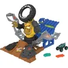 Image de Hot Wheels Monster Trucks Arena Smashers Combat Mega-Wrex vs Gorzilla Coffret avec véhicule Mega-Wrex à l’échelle 1/64 et 2 Voitures à écraser, HPR47 en occasion ou reconditionné