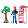 Image de Poupée firefighter fire station doll Mattel Multicolore TU 194735175949