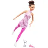 Image de Barbie Poupée Métier Patineuse Artistique avec Tenue Rose Amovible, Cheveux Bruns en Chignon, Patins À Glace Et Trophée Argenté Inclus, Jouet Enfant, A Partir De 3 Ans, HRG37 en occasion ou reconditionné