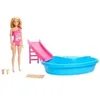 Image de -Poupée et accessoires-Coffret poupée blonde avec piscine de reve HRJ74
