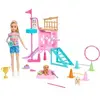 Image de Poupée stacie to the rescue puppu playground playset + doll Mattel Multicolore 29x36x32,5 cm 194735180363