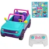 Image de Hot Wheels Voiture Télécommandée, Grand Véhicule Tout-Terrain Barbie Véhicule pouvant contenir 2 poupées Barbie, Autocollants à appliquer par Les Enfants pour Personnaliser Le véhicule, HTP53 en occasion ou reconditionné