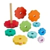Image de Fisher-Price-Empileur d'Anneaux avec 10 pieces en bois HXT77