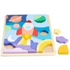 Image de Fisher Price Wooden Puzzle  Space Blocks
