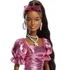 Image de Poupée Delu e Style Robe coupe boule corail métallisé Barbie JFP41