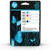 Image de HP 950/951 Pack de 4 Cartouches d'Encre Noir, Cyan, Magenta et Jaune Authentiques (6ZC65AE)
