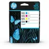 Image de HP 934/935 Pack de 4 Cartouches Noire, Cyan, Magenta, Jaune Authentiques (6ZC72AE) pour HP OfficeJet 6820e, HP OfficeJet Pro 6230 / 6830