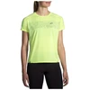 Image de T-shirt Brooks Sprint Free 2.0 jaune à manches courtes, Taille S