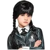 Image de Accessoire de déguisement - RUBIES - Perruque Mercredi Addams - Noir - Taille unique - Enfant