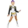 Image de Kpop Demon Hunters - Deguisement Rumi Golden Deluxe Taille S Pour Enfant