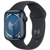 Image de Apple Watch Series 9 (41 mm GPS) Smartwatch avec boîtier Aluminium et Bracelet Sport Minuit (S/M). Suivi de l’activité Physique, apps Oxygène sanguin et ECG, écran Retina Toujours activé en occasion ou reconditionné