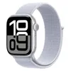 Image de Apple Watch Series 10 (42 mm GPS) Montre connectée avec Boîtier en Aluminium Argent et Boucle Sport nuée Bleue. Suivi de l’activité Physique, app ECG, écran Retina Toujours activé, Neutre en Carbone en occasion ou reconditionné
