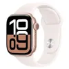 Image de Apple Watch Series 10 (42 mm GPS) Montre connectée avec Boîtier en Aluminium Or Rose et Bracelet Sport Rose Tendre (S/M). Suivi de l’activité Physique, app ECG, écran Retina Toujours activé en occasion ou reconditionné