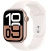 Image de Apple Watch Series 10 GPS 46mm Boîtier en Aluminium Rose Gold avec Bracelet Sport Rose Tendre - S/M