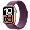 Image de Apple Watch Series 10 GPS + Cellular 42mm Boîtier en Aluminium Rose Gold avec Boucle Sport Prune