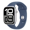 Image de Apple Watch Series 10 GPS + Cellular 46mm Boîtier en Aluminium Argent avec Bracelet Sport Denim - S/M