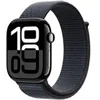 Image de Apple Watch Series 10 GPS + Cellular 46mm Boîtier en Aluminium Noir de Jais avec Boucle Sport Encre Violette