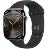 Image de Apple Watch Series 10 GPS + Cellular 46mm Boîtier en Titane Ardoise avec Bracelet Sport Noir - S/M