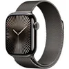 Image de Apple Watch Series 10 GPS + Cellular 42mm Boîtier en Titane Ardoise avec Bracelet Milanais Ardoise