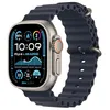 Image de Apple Watch Ultra 2 (GPS + Cellular 49 mm) Smartwatch, Sportuhr mit Titangehäuse in Natur und Ocean Armband in Marine (One Size). Fitnesstracker, präzises GPS, extra lange Batterielaufzeit en occasion ou reconditionné