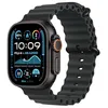 Image de Apple Watch Ultra 2 (GPS + Cellular 49 mm) Smartwatch, Sportuhr mit Titangehäuse in Schwarz und Ocean Armband in Schwarz (One Size). Fitnesstracker, präzises GPS, extra lange Batterielaufzeit en occasion ou reconditionné