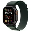 Image de Apple Watch Ultra 2 (GPS + Cellular 49 mm) Smartwatch, Sportuhr mit Titangehäuse in Schwarz und Alpine Loop in Dunkelgrün (Large). Fitnesstracker, präzises GPS, Actiontaste, CO  neutral en occasion ou reconditionné