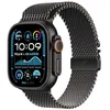 Image de Apple Watch Ultra 2 (GPS + Cellular 49 mm) Smartwatch, Sportuhr mit Titangehäuse in Schwarz und Milanaise Armband in Titan Schwarz (M). Fitnesstracker, präzises GPS, Actiontaste, CO  neutral en occasion ou reconditionné