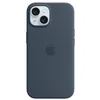 Image de Apple Coque en Silicone avec MagSafe pour iPhone 15 - Bleu Orage         en occasion ou reconditionné