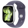 Image de Apple Watch Series 11 [GPS + Cellular 46 mm] Montre connectée avec boîtier Argent et Bracelet Sport Brume Violette. Score de Sommeil, Moniteur d’activité, Suivi de la santé, écran Toujours activé en occasion ou reconditionné
