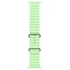 Image de - Bracelet pour montre intelligente - 49 mm, finition titane naturel - 130 - 200 mm - vert fluo - pour Watch Hermès Series 9, SE 3, Series 10, Series