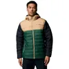 Image de Columbia - Powder Lite II Hooded Jacket - Doudoune homme Rain Forest / Canoe / Black - XL