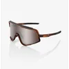 Image de 100% - Glendale Cat 3 - Lunettes vélo Matte Translucent Brown Fade - HiPER Silver Mirror Cat 3