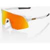 Image de 100% - S3 HiPER - Lunettes vélo Soft Tact White - HIPER Red Multilayer Mirror Cat 2