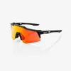 Image de 100% - Speedcraft XS HiPER - Lunettes vélo Soft Tact Black - HiPER Red Multilayer Mirror