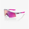 Image de 100% - Speedcraft SL - Lunettes vélo Polished Translucent Grey - Mirror Purple Multilayer Cat 2